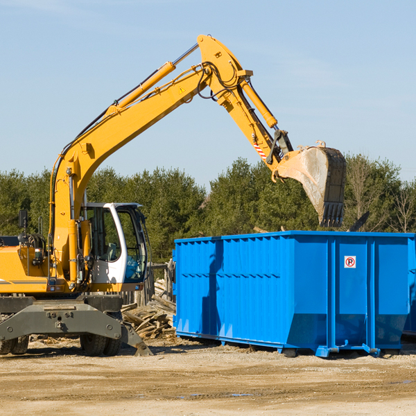 what happens if the residential dumpster is damaged or stolen during rental in Morristown SD